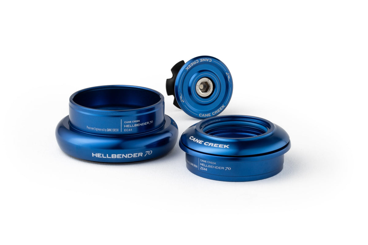 Serie sterzo semi-integrata/esterna conica CANE CREEK Hellbender 70 1"1/8-1.5" ZS44/EC44 blu