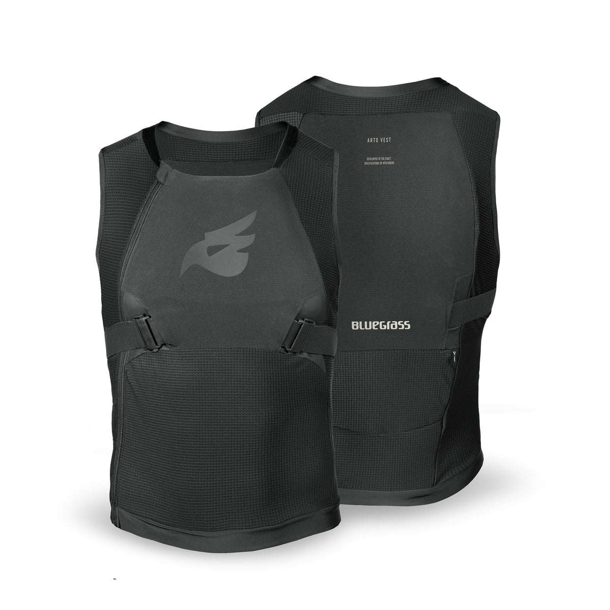 Gilet di Protezione BLUEGRASS ARTO Senza Maniche Nero