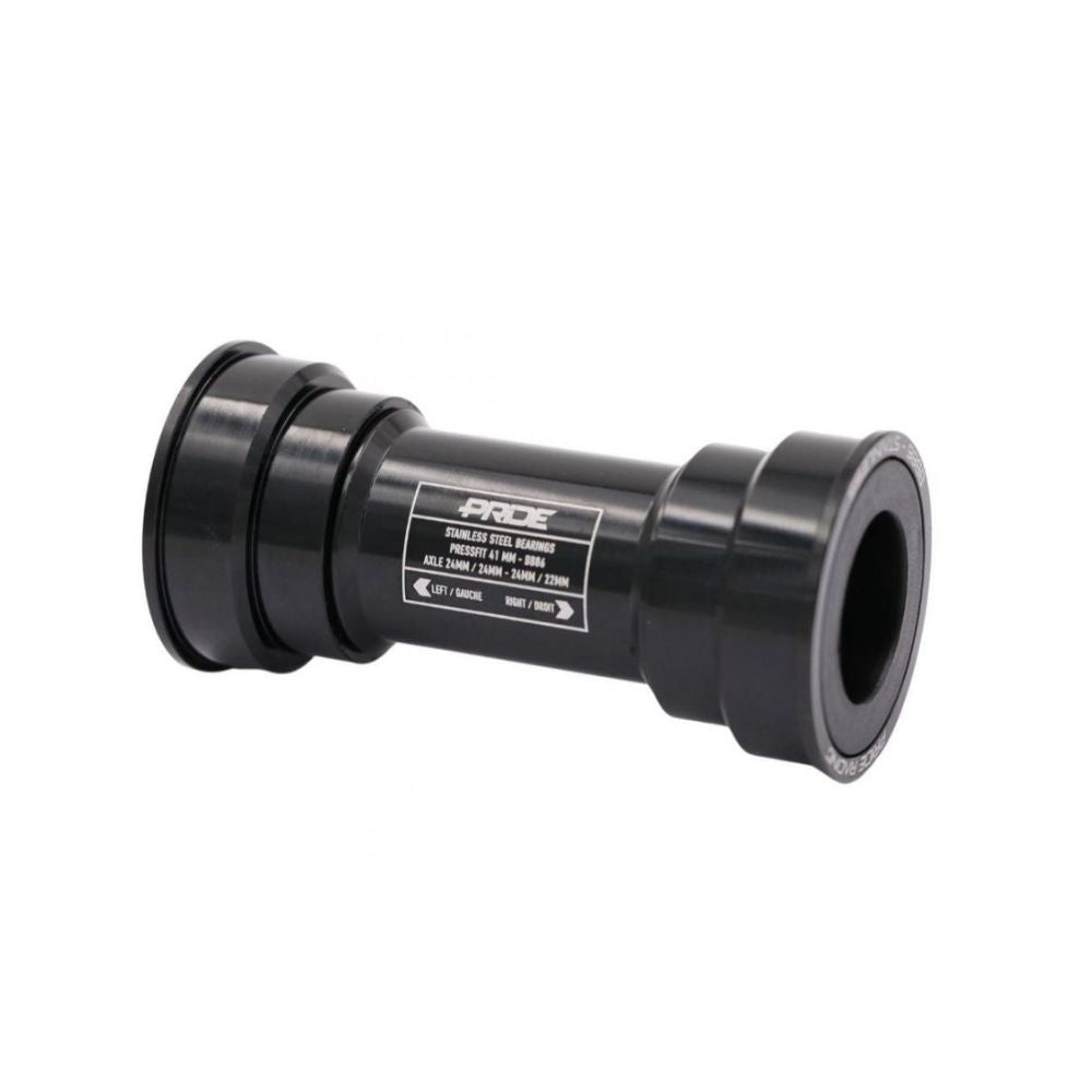Movimento centrale PRIDE BB86 in acciaio inox - 24 mm nero