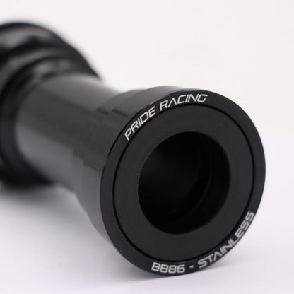 Movimento centrale PRIDE BB86 in acciaio inox - 24 mm nero