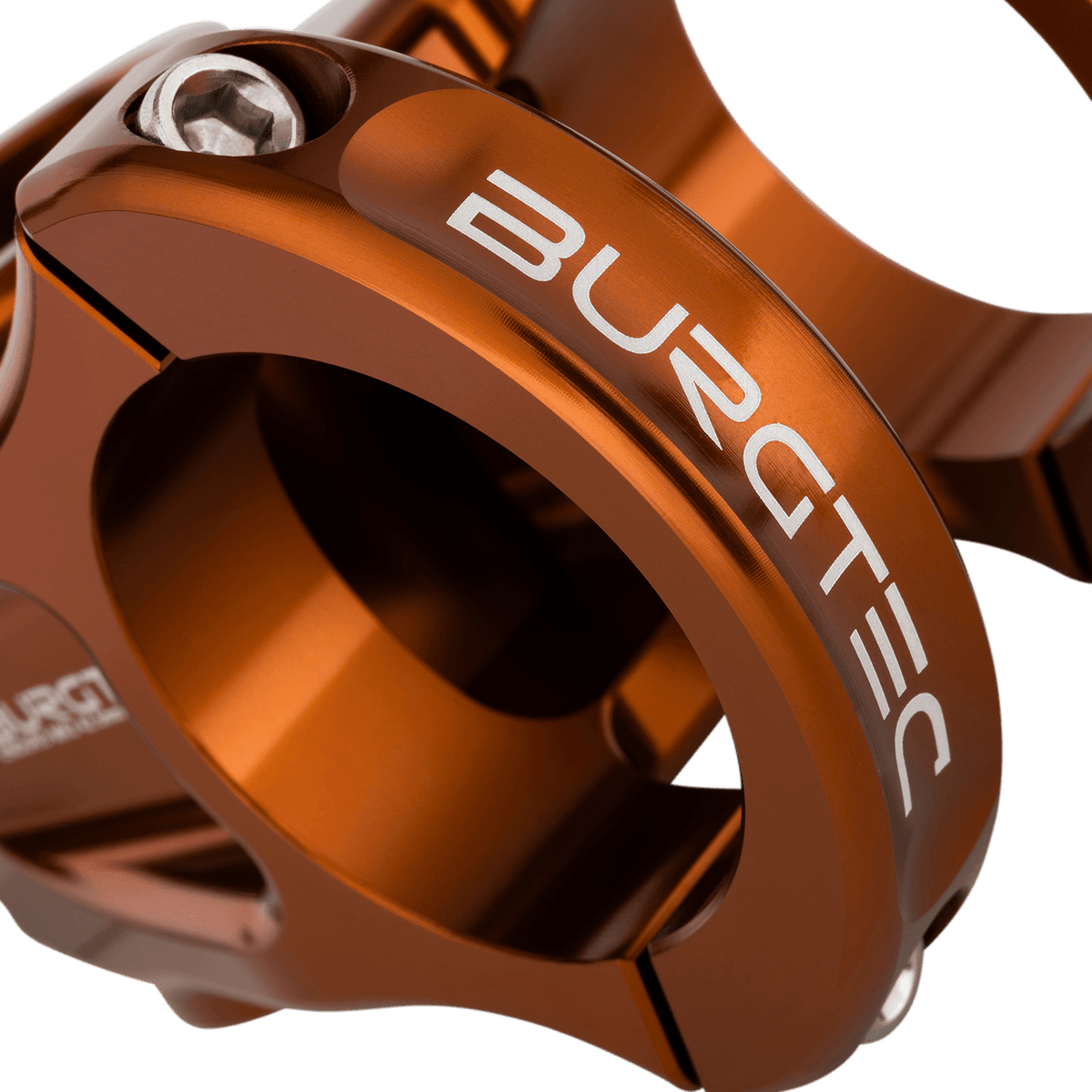 Attacco manubrio BURGTEC ENDURO MK3 bronzo — dettaglio del morsetto del manubrio