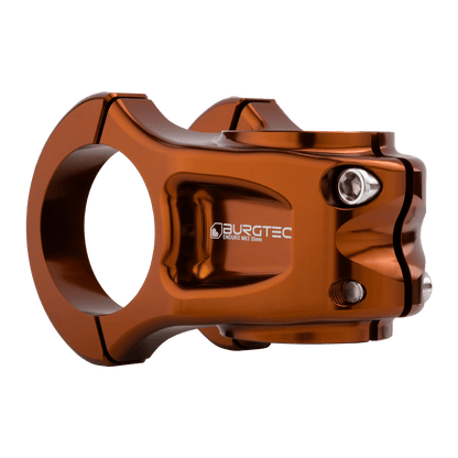 Attacco manubrio BURGTEC ENDURO MK3 bronzo — vista posteriore a tre quarti