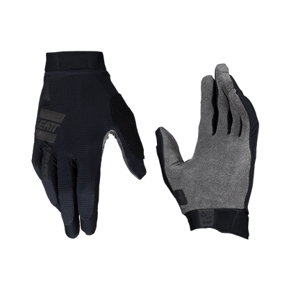 Guanti LEATT MTB 1.0 GRIP R Stealth Nero/Grigio