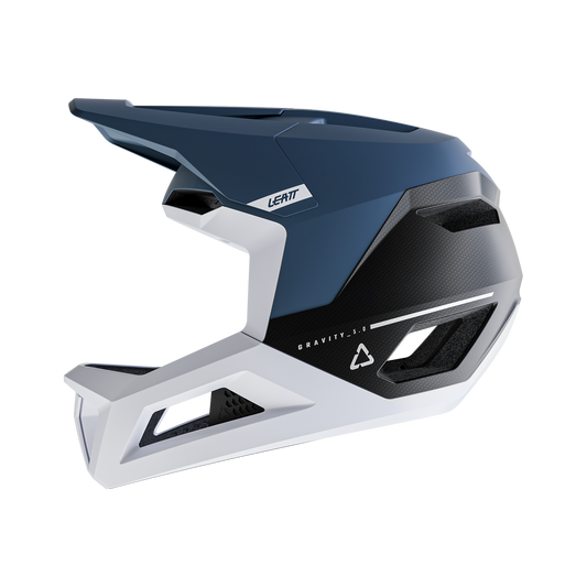 LEATT MTB GRAVITY 5.0 Casco Blu/Bianco