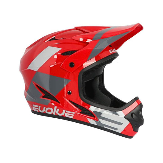 Casco Evolve Storm rosso e grigio