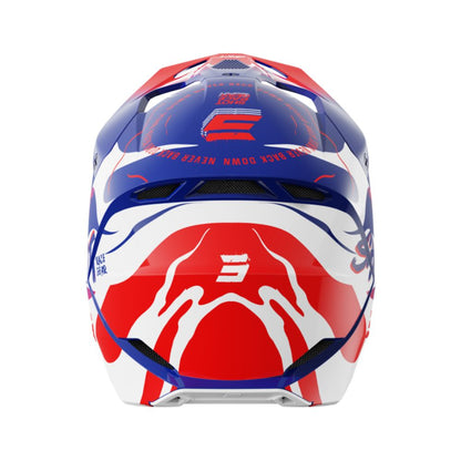 Casco BMX SHOT FURIOUS Junior Beast Blu Rosso Lucido