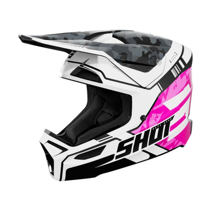 Casco BMX SHOT FURIOUS Junior Flash Rosa Lucido