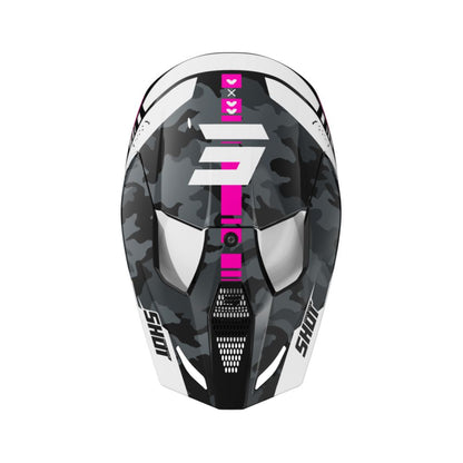 Casco BMX SHOT FURIOUS Junior Flash Rosa Lucido