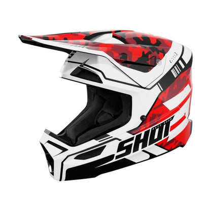 Casco BMX SHOT FURIOUS Junior Flash Rosso Lucido