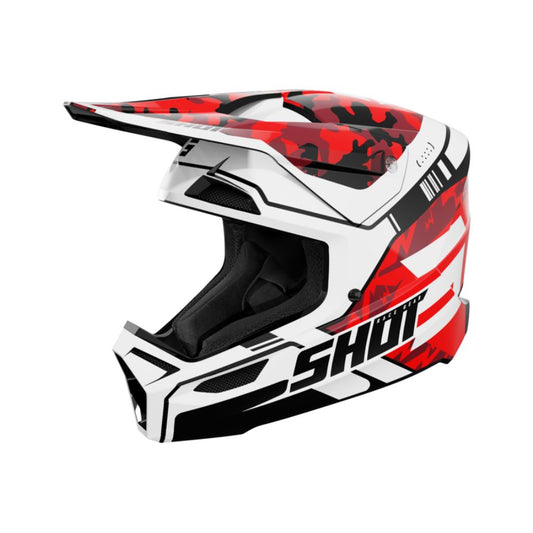 Casco BMX SHOT FURIOUS Junior Flash Rosso Lucido
