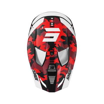 Casco BMX SHOT FURIOUS Junior Flash Rosso Lucido