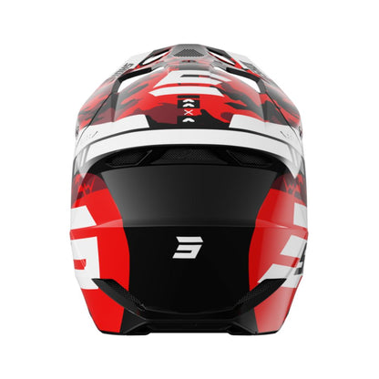 Casco BMX SHOT FURIOUS Junior Flash Rosso Lucido