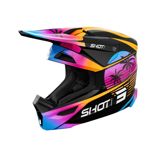 Casco BMX SHOT FURIOUS Junior Miami Arancione Lucido