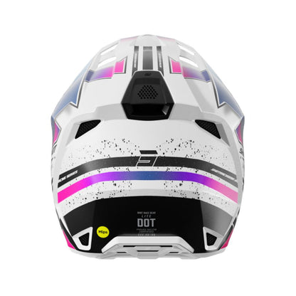 Casco BMX SHOT LITE Racing Bianco Rosa Perlato