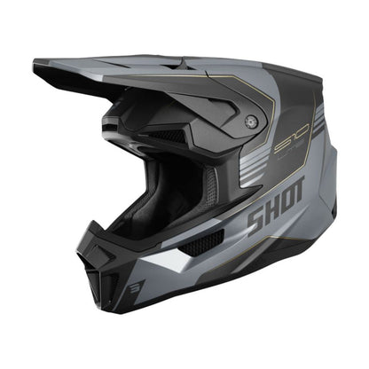 Casco BMX SHOT LITE S10 Nero Grigio Opaco