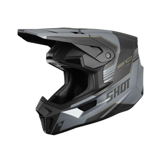 Casco BMX SHOT LITE S10 Nero Grigio Opaco