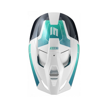 Casco BMX SHOT RACE Phaser Blu Turchese Perlato