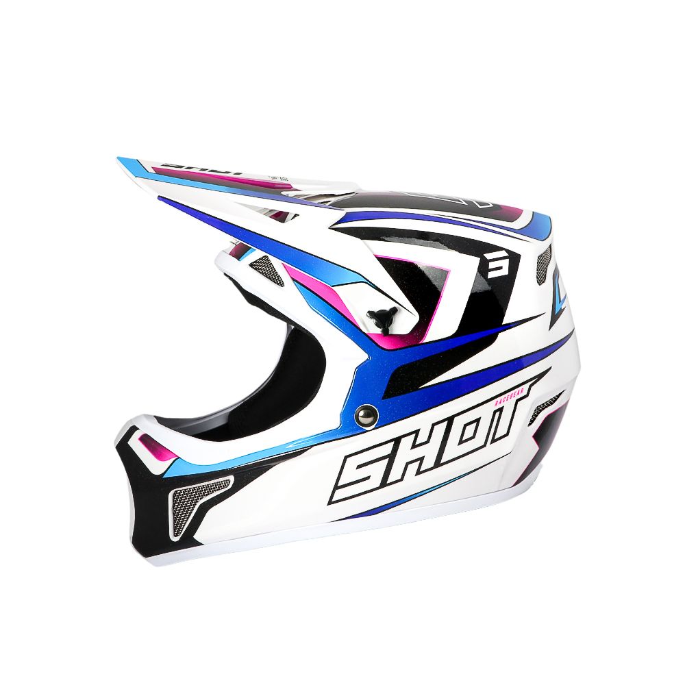 Casco BMX SHOT ROGUE Level Bianco Blu Perlato
