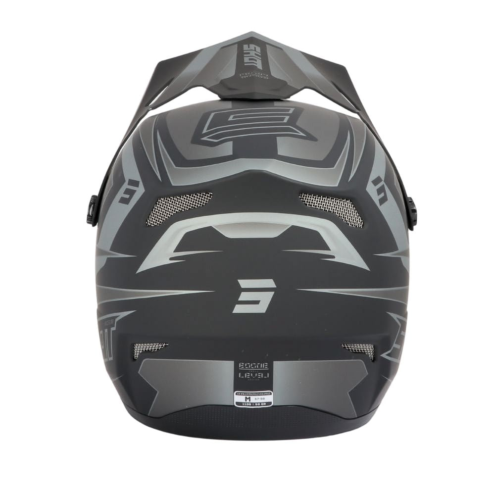 Casco BMX SHOT ROGUE Junior Level Nero Opaco