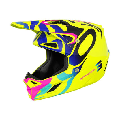 Casco BMX SHOT SPEED Junior Ghost Giallo Neon Lucido