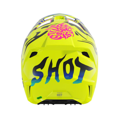 Casco BMX SHOT SPEED Junior Ghost Giallo Neon Lucido