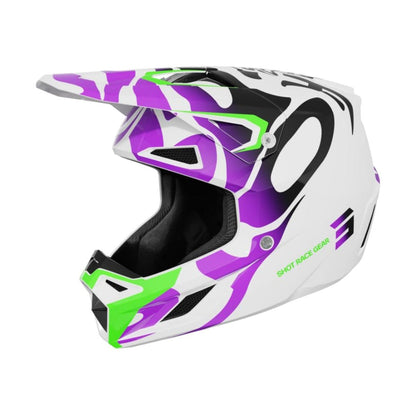 Casco BMX SHOT SPEED Junior Ghost Viola Lucido