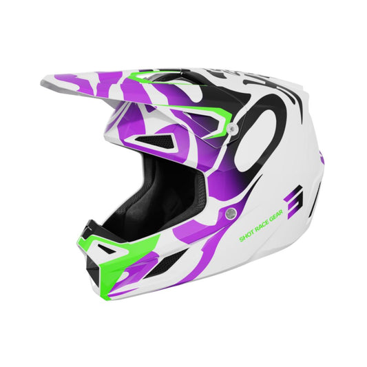 Casco BMX SHOT SPEED Junior Ghost Viola Lucido