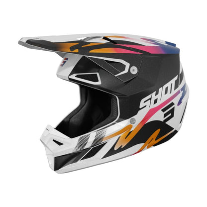 Casco BMX SHOT SPEED Wave Nero Bianco Perlato
