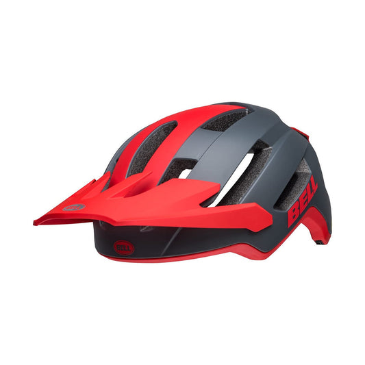 Casco MTB BELL 4FORTY AIR MIPS grigio/rosso — vista rivolta a sinistra