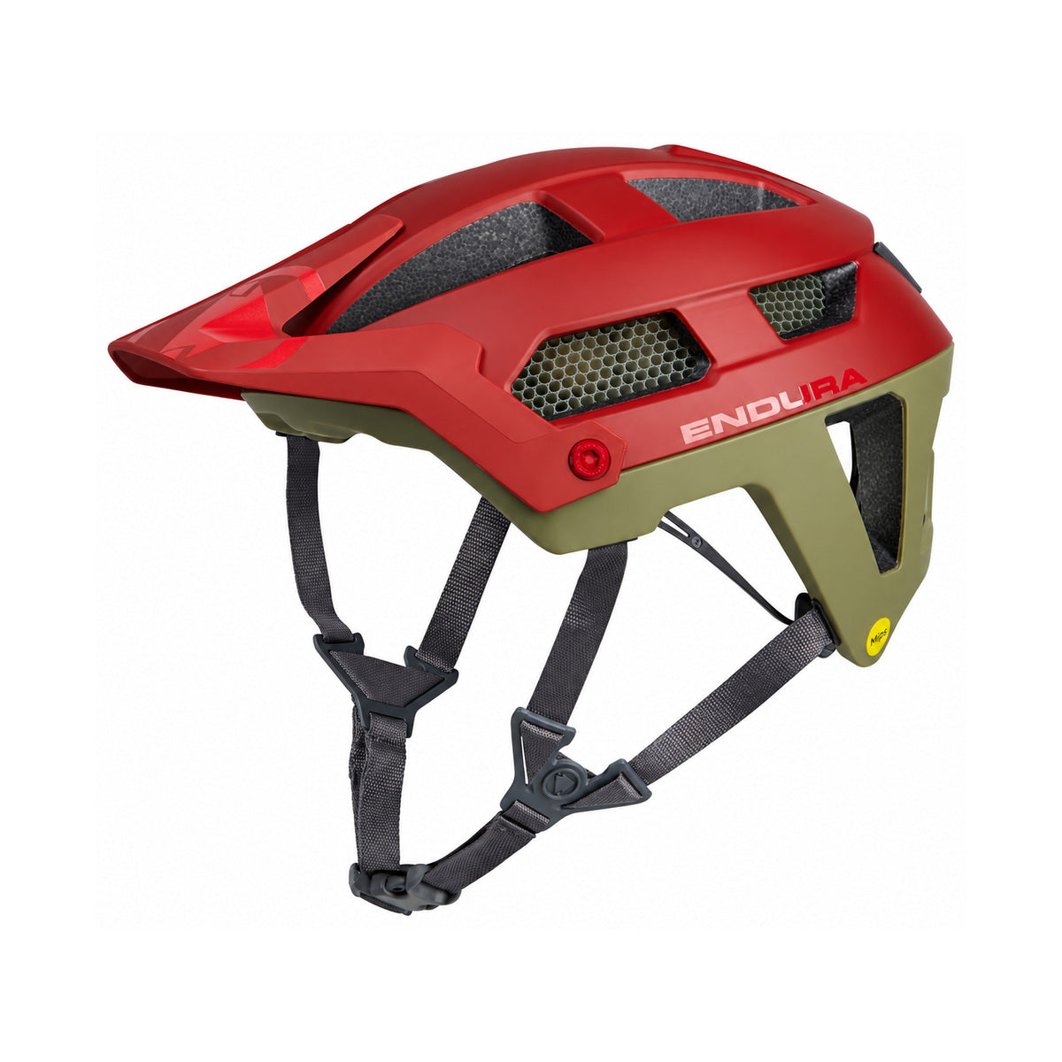 Casco MTB ENDURA SINGLETRACK MIPS rosso/verde — vista del prodotto