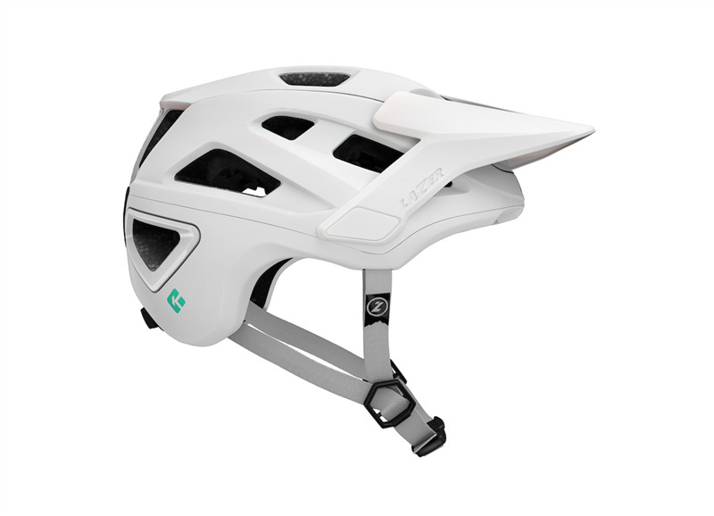 Casco MTB LAZER JACKAL KINETICORE bianco opaco — vista aggiuntiva 4