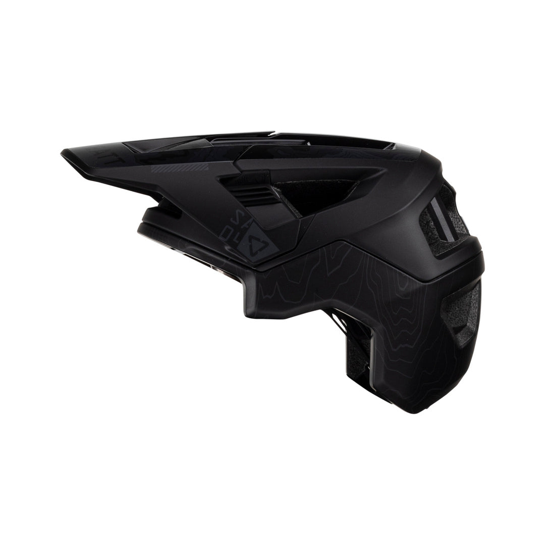 Casco MTB LEATT MTB ALL MOUNTAIN 4.0 nero — vista rivolta a sinistra