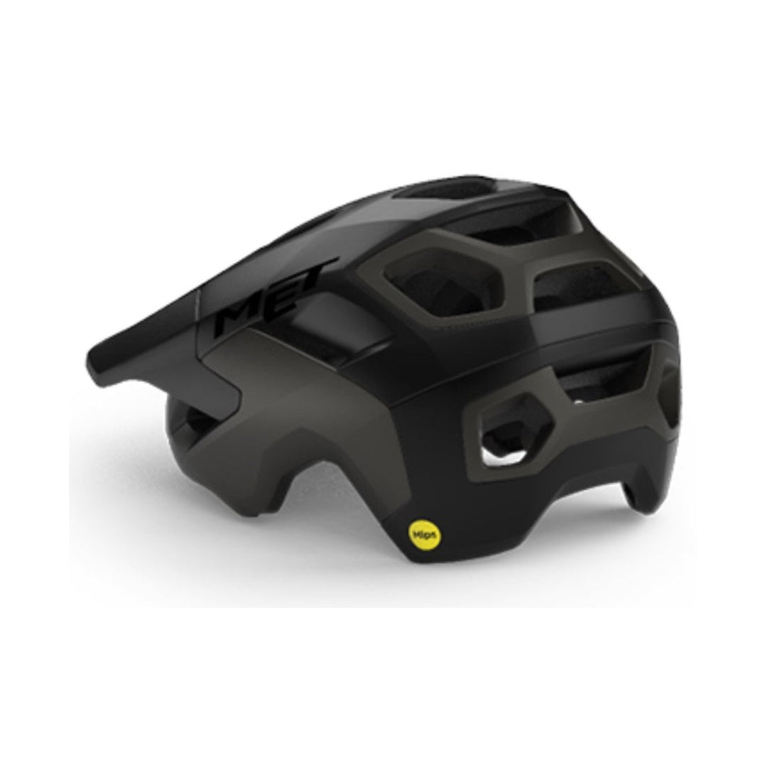 Casco MTB MET REVO MIPS nero — vista rivolta a sinistra