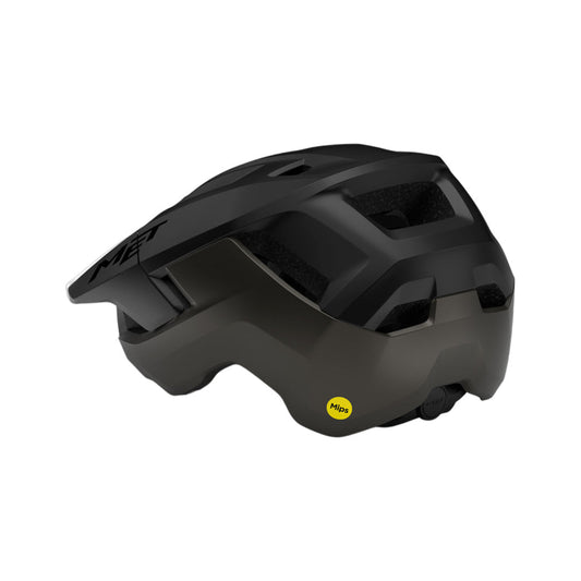 Casco MTB MET TERRAE MIPS nero opaco — vista rivolta a sinistra