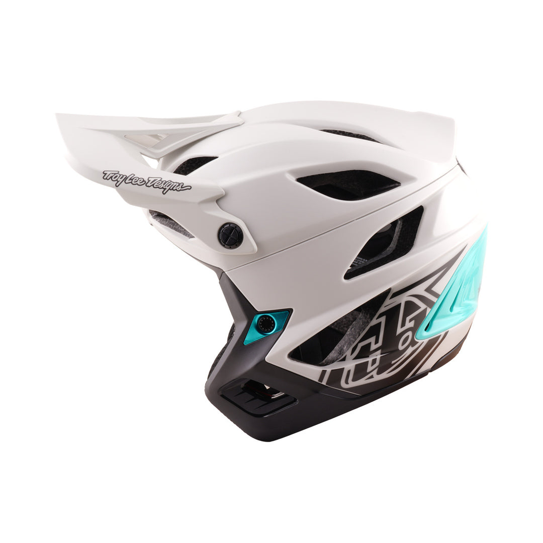 Casco MTB TROY LEE DESIGNS STAGE STUNT DRONE PUMICE grigio/verde — vista del prodotto