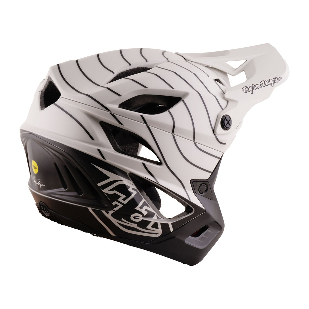 Casco MTB TROY LEE DESIGNS STAGE STUNT AIRWAVES PUMICE MIPS bianco/nero — vista aggiuntiva 3