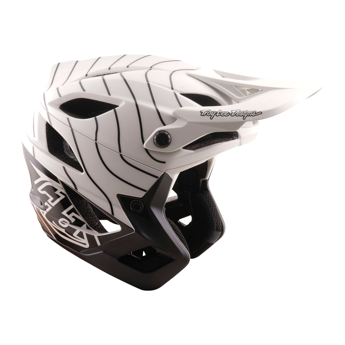 Casco MTB TROY LEE DESIGNS STAGE STUNT AIRWAVES PUMICE MIPS bianco/nero — vista aggiuntiva 4