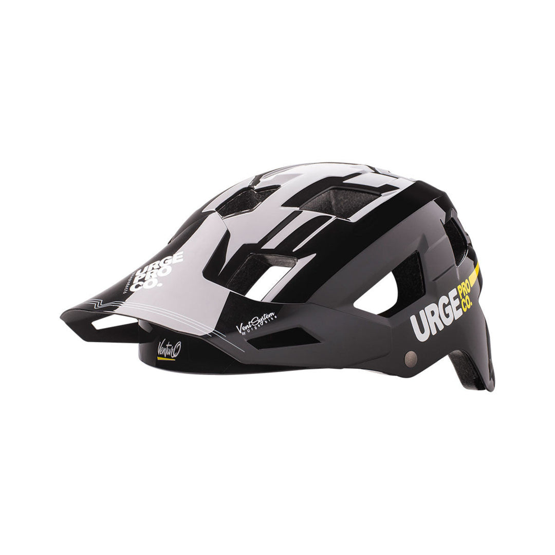 Casco MTB URGE VENTURO nero — vista rivolta a sinistra