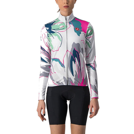 Maglia CASTELLI UNLIMITED THERMAL da donna a maniche lunghe grigio/blu