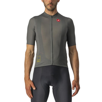 Maglia CASTELLI BREATHE ATTACK a maniche corte grigia/verde