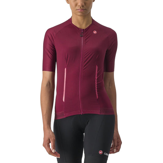 Maglia CASTELLI ENDURANCE W da donna a maniche corte bordeaux