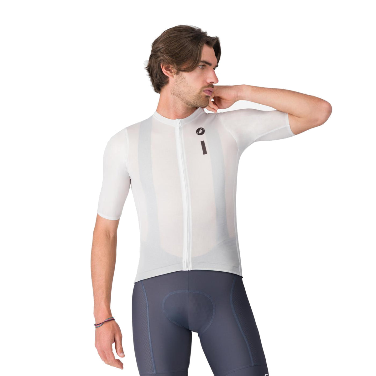 Maglia CASTELLI DRITTONE LOGO a maniche corte bianca