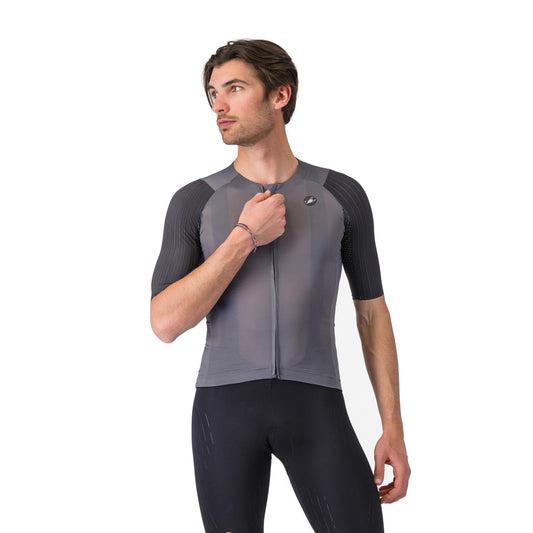 Maglia CASTELLI AERO RACE 8S a maniche corte grigia