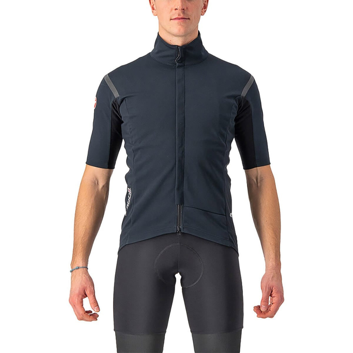 Maglia CASTELLI GABBA ROS 2 Maniche Corte Nero/Nero Reflex
