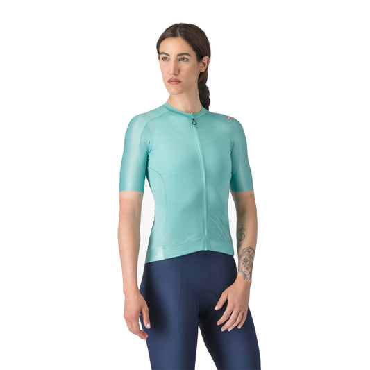 Maglia CASTELLI ESPRESSO da donna a maniche corte turchese