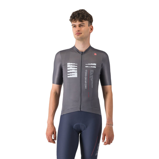 Maglia CASTELLI ESPRESSO R--A/D a maniche corte grigio fumo