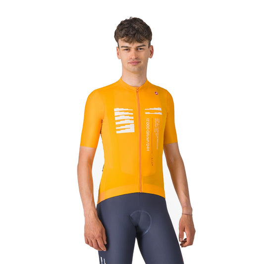 Maglia CASTELLI ESPRESSO R--A/D a maniche corte arancione