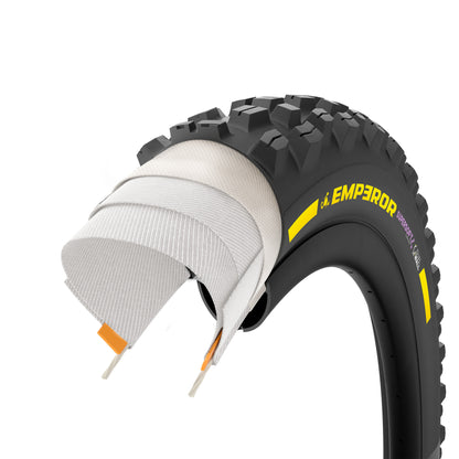 Copertone PIRELLI SCORPION EMPEROR 29x2.40 Supersoft DualWall Tubeless Ready pieghevole nero/giallo Edizione Team