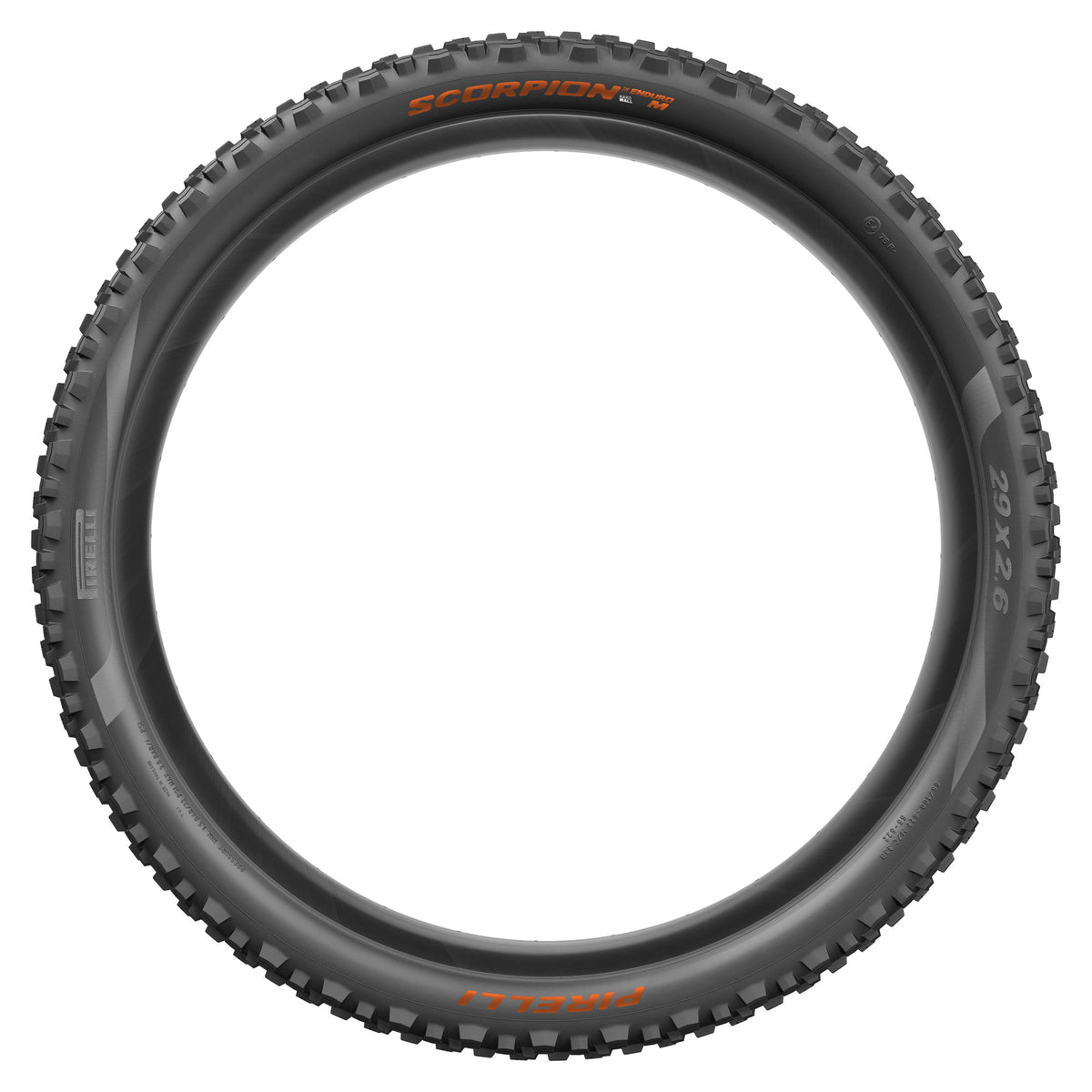 Copertone PIRELLI SCORPION ENDURO M COLOUR EDITION 29x2.60 HardWall Tubeless Ready pieghevole nero/arancione