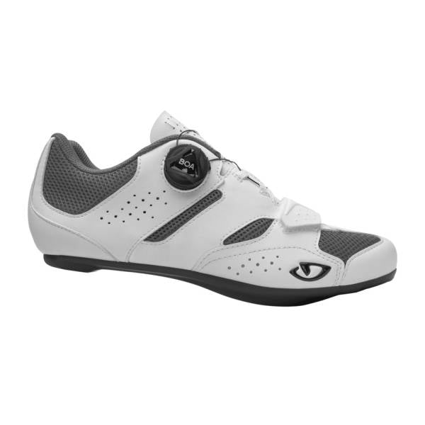 Scarpe da ciclismo su strada GIRO SAVIX II da donna bianche — vista laterale esterna